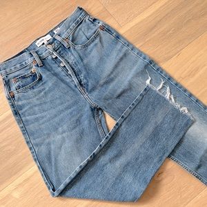 RE/DONE High-Rise Rigid Stove Pipe Jeans (25)